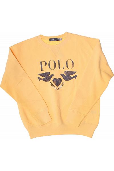 Ralph Lauren Dámská žlutá Mikina S Dlouhým Rukávem A Potiskem Velikost M