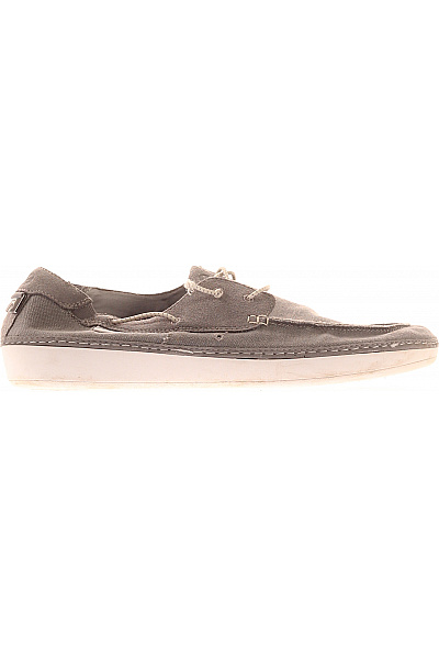 Clarks Pánské Textilní Volnočasové šedé Mokasíny Vel. 46