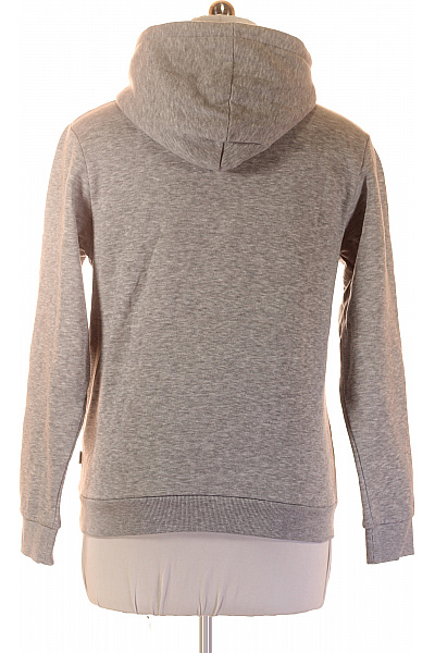 JACK & JONES pánská mikina s kapucí šedá jednobarevná s dlouhým rukávem přes hlavu Vel. M | JACK & JONES | obrázek 3