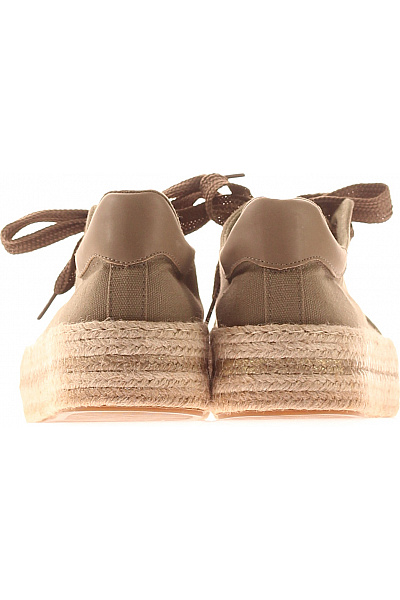 dámské plátěné espadrilky na platformě šněrovací letní khaki Vel. 41 | Unimoda | obrázek 4