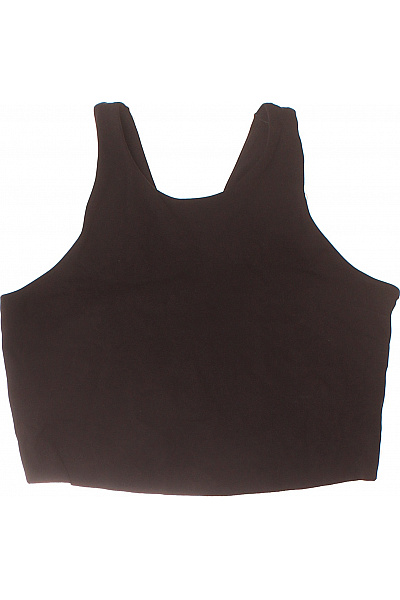 dámské černé tílko bez rukávů basic crop top Velikost M | Unimoda | obrázek 2
