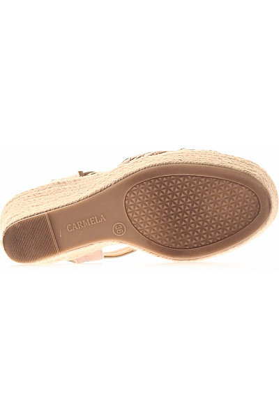 CARMELA dámské zlaté espadrilky na platformě s páskem Vel. 36 | CARMELA | obrázek 3