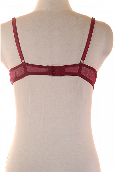 Dámská krajková push up podprsenka s ozdobnými ramínky červená | Unimoda | obrázek 2