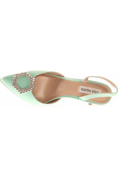 Steve Madden dámské lodičky na podpatku zelené s kamínky elegantní Velikost 38 | Steve Madden | obrázek 2