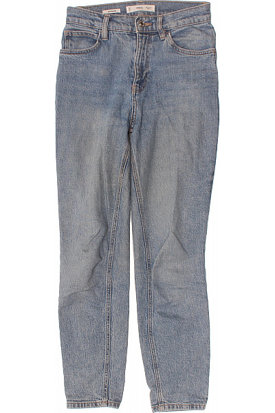 MANGO Dámské Džíny Modré Rovné Vintage Vel. EU 32