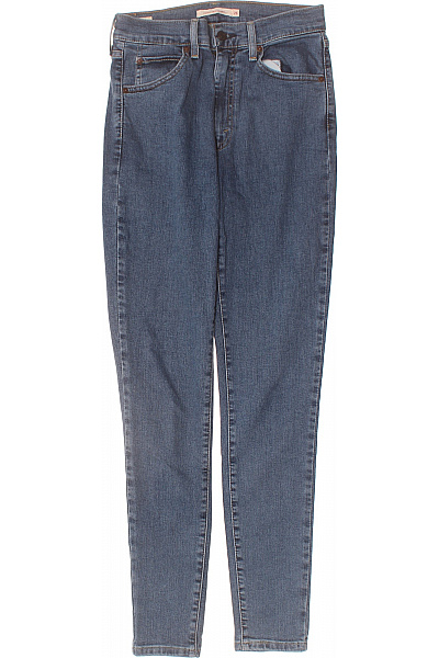 LEVIS Dámské Džíny Strečové S Vysokým Pasem úzké Modré Vel. 26