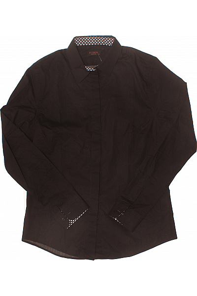 Pánské bavlněné košile s dlouhým rukávem elegantní business regular fit černé Velikost xl | Unimoda | obrázek 2