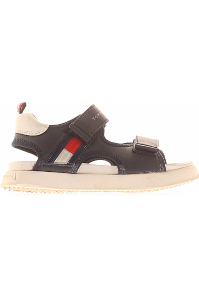 TOMMY HILFIGER Dětské Modré Sandály Na Suchý Zip Letní Velikost 30