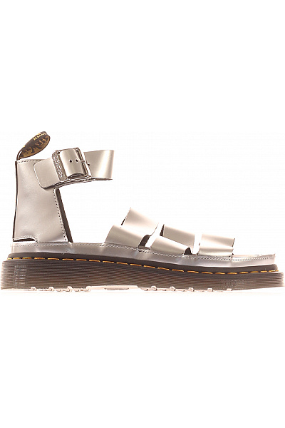 Dr.Martens Dámské Sandály Na Platformě Stříbrné Volnočasové Letní Kožené S Páskem Vel. EU 39