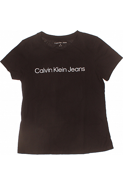 Calvin Klein Dámské tričko s krátkým rukávem a nápisem basic černé Vel. EU M | Calvin Klein | obrázek 2