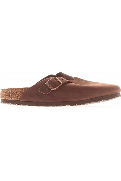 Birkenstock Dámské Kožené Nazouvací Hnědé Volnočasové Dřeváky S Přezkou Vel. 39