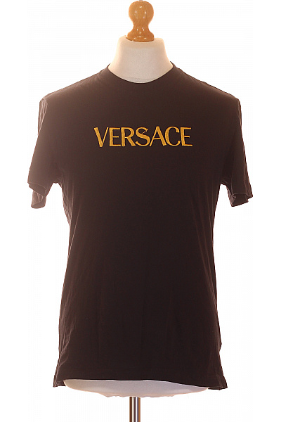 VERSACE Pánské Tričko S Krátkým Rukávem A Nápisem Vel. M