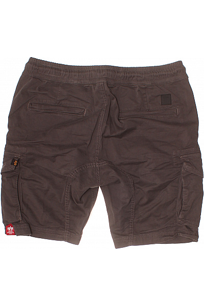 Alpha Industries Pánské kraťasy cargo hnědé volnočasové s kapsami Velikost m | Alpha Industries | obrázek 3