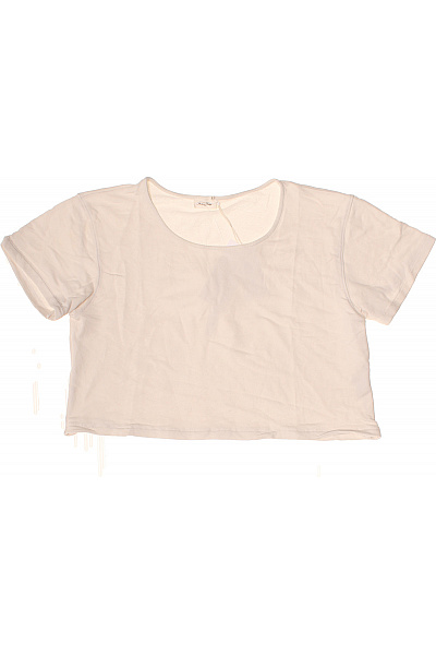 American Vintage Dámské tričko s krátkým rukávem bílé crop top basic Vel. EU 38 | American Vintage | obrázek 2