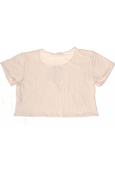 American Vintage Dámské tričko s krátkým rukávem bílé crop top basic Vel. EU 38 | American Vintage | obrázek 3