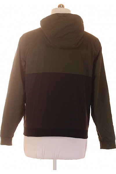 JACK & JONES Pánská bunda s kapucí zelená černá se zipem lehká outdoorová Vel. L | JACK & JONES | obrázek 3