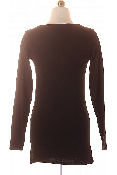 VERO MODA Dámské tričko s dlouhým rukávem černé jednobarevné basic Velikost m | VERO MODA | obrázek 2