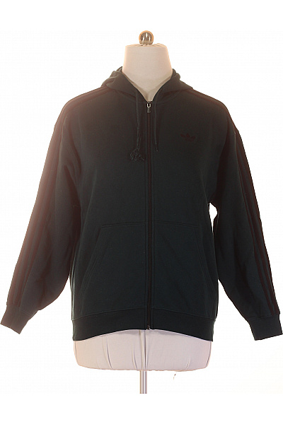 ADIDAS pánská mikina s kapucí na zip zelená streetwear Vel. m | ADIDAS | obrázek 2
