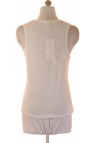 American Vintage Dámské tílko bílé basic bez rukávů Vel. 34 | American Vintage | obrázek 3
