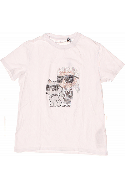 Karl Lagerfeld Dámské Tričko S Krátkým Rukávem A Potiskem Vel. S