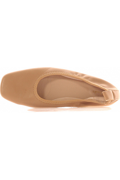 Clarks Dámské béžové kožené baleríny špičaté elegantní jarní volnočasové Velikost 23.5 | Clarks | obrázek 2