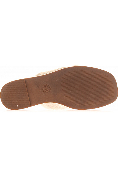 MICHAEL KORS Dámské béžové textilní nazouvací sandály s logem Vel. 9 | MICHAEL KORS | obrázek 3