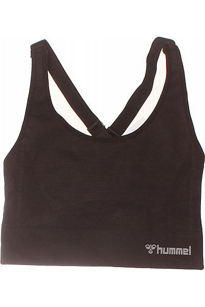 hummel černá bezešvá sportovní podprsenka s překříženými ramínky Velikost EU XS | hummel | obrázek 2
