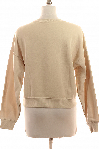 ONLY Dámská béžová mikina s dlouhým rukávem crewneck jednobarevná Vel. M | ONLY | obrázek 3