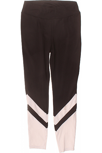 URBAN CLASSICS Dámské černé Sportovní Legíny S Pruhy Na Cvičení Vel. M