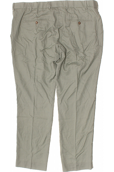 JACK & JONES Pánské kalhoty elegantní rovné business polyesterové zelené Velikost EU 64 | JACK & JONES | obrázek 3