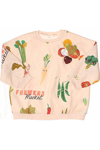 Next Dívčí mikina s potiskem zeleniny a nápisem Farmers Market Velikost 5/6 | Next | obrázek 2