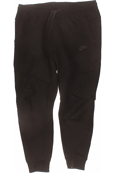 Nike Pánské Bavlněné Tepláky černé Sportovní Volnočasové Dlouhé S Kapsami Vel. XL