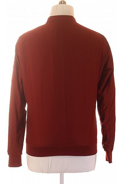 URBAN CLASSICS Pánská bomber bunda červená se zipem lehká moderní Vel. EU L | URBAN CLASSICS | obrázek 2