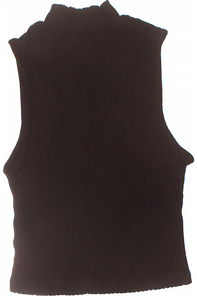 dámské černé tričko bez rukávů s rolákem basic Vel. EU 38 | Unimoda | obrázek 3