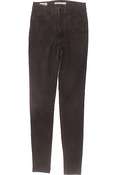 LEVIS Dámské Džíny Skinny Strečové S Vysokým Pasem černé Velikost 27