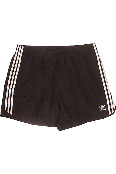ADIDAS Dámské černé Sportovní Kraťasy Pruhované Velikost 2XL