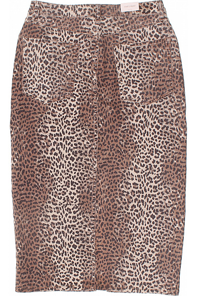 RICH&ROYAL Dámská džínová sukně s potiskem leopardí vzor midi Vel. EU 29 | RICH&ROYAL | obrázek 2