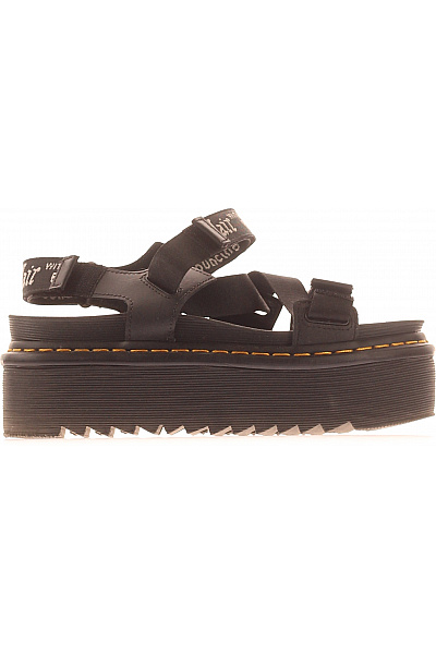 Dr.Martens Dámské černé Sandály Na Platformě S Páskem Velikost 39