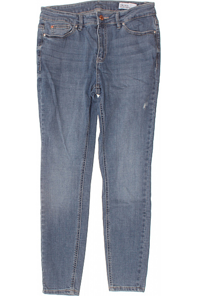 VERO MODA Dámské Džíny Strečové Modré Skinny S Kapsami Velikost EU L