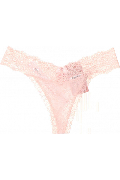 Hunkemoller Dámské Krajkové Kalhotky Růžové Velikost M