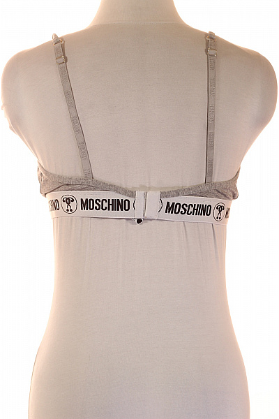 MOSCHINO šedá braletová podprsenka s logem bavlna Velikost EU 85 | MOSCHINO | obrázek 3