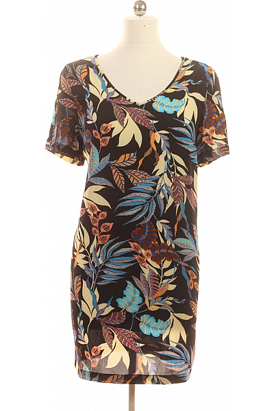 ONLY Dámské šaty Krátký Rukáv Květované Volnočasové Vel. 42