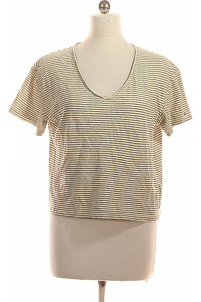 TOMMY HILFIGER Dámské tričko s krátkým rukávem pruhované basic Vel. M | TOMMY HILFIGER | obrázek 2