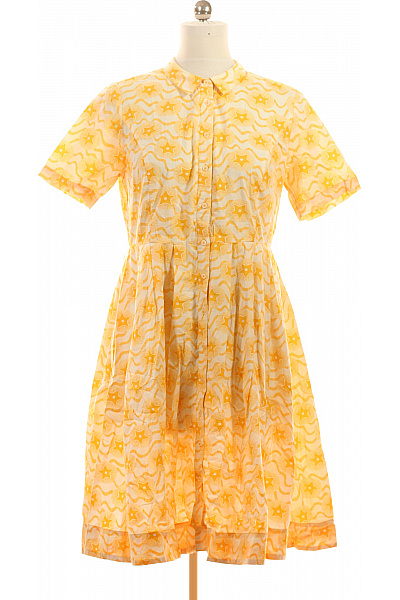 BODEN Dámské šaty košilové letní žluté hvězdy bavlna Vel. DE 38 | BODEN | obrázek 2