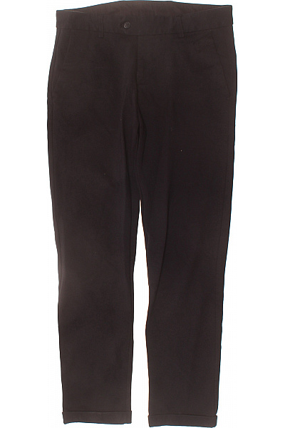 MADE IN ITALY Pánské Kalhoty černé Volnočasové Rovné Chinos Vel. 50