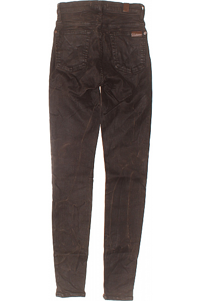 7 for all mankind Dámské džíny skinny vysoký pas strečové hnědé Velikost 25 | 7 for all mankind | obrázek 2