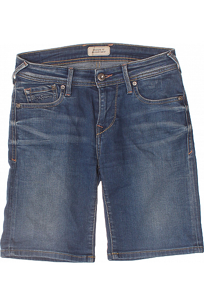 Pepe Jeans Dámské modré džínové kraťasy s kapsami volnočasové krátké Velikost 25 | Pepe Jeans | obrázek 2