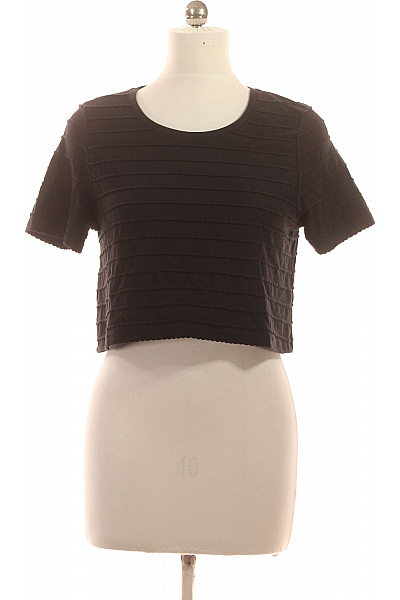 Topshop Dámské tričko s krátkým rukávem černé crop top Vel. EU 42 | Topshop | obrázek 2
