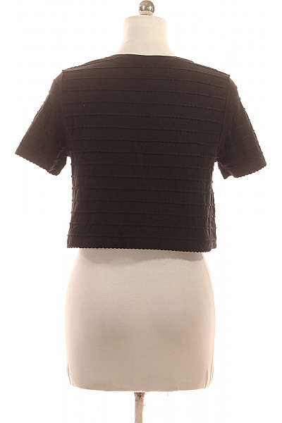 Topshop Dámské tričko s krátkým rukávem černé crop top Vel. EU 42 | Topshop | obrázek 3