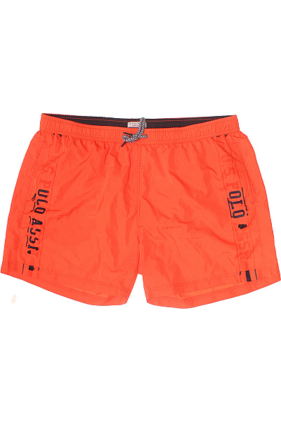 U.S.POLO ASSN. Pánské Kraťasy Oranžové S Potiskem Volnočasové Plážové Velikost 3XL